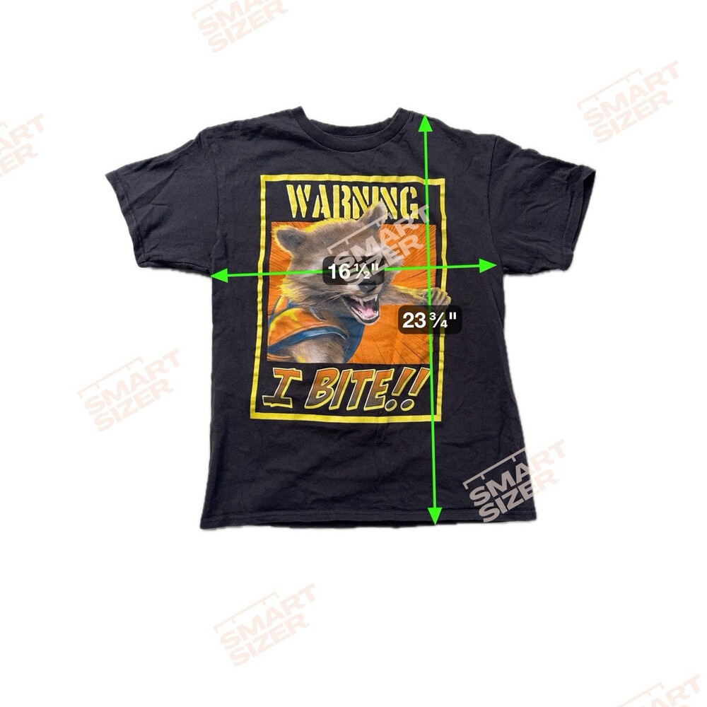 Guardians Galaxy Boys Shirt 2X Kids Gray Rocket Short Sleeve Graphic Cotton - Picture 2 of 4